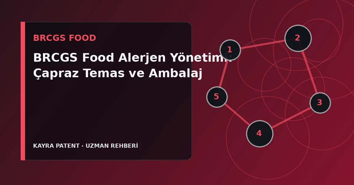 BRCGS Food Alerjen Yönetimi: Çapraz Temas ve Ambalaj için teknik süreç şeması