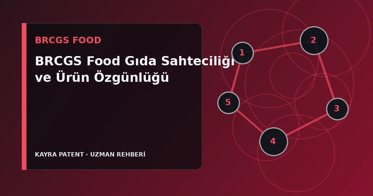 BRCGS Food Gıda Sahteciliği ve Ürün Özgünlüğü için teknik süreç şeması
