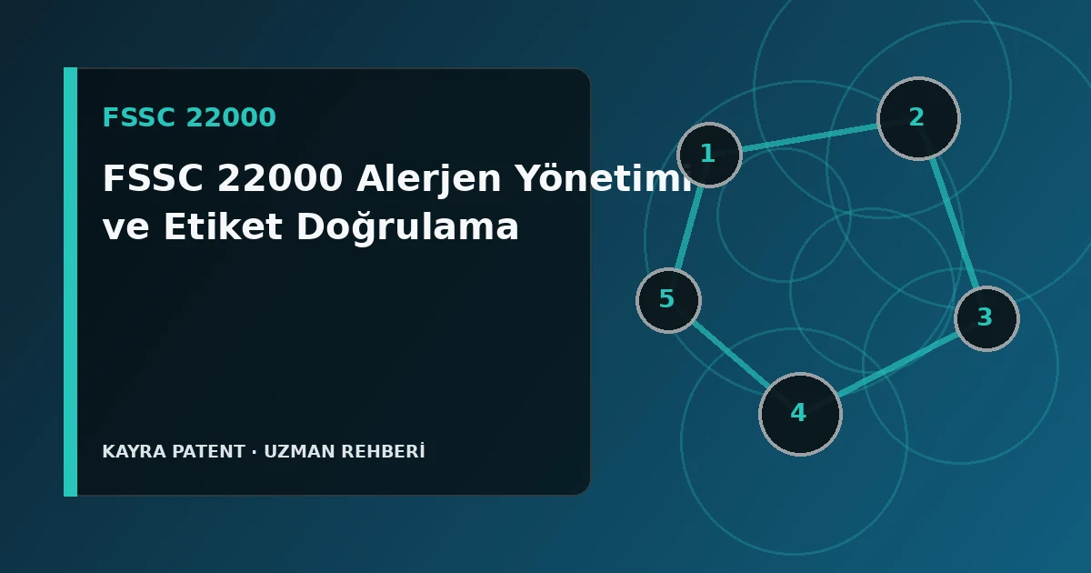FSSC 22000 Alerjen Yönetimi ve Etiket Doğrulama için teknik süreç şeması