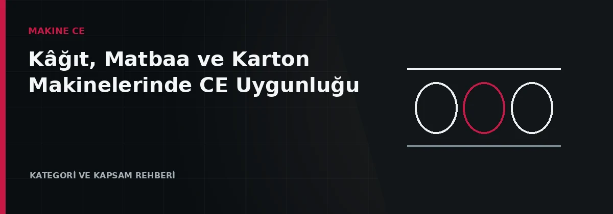 Ofset, flekso, kâğıt kesme ve karton katlama makinelerinde CE güvenlik uygulaması
