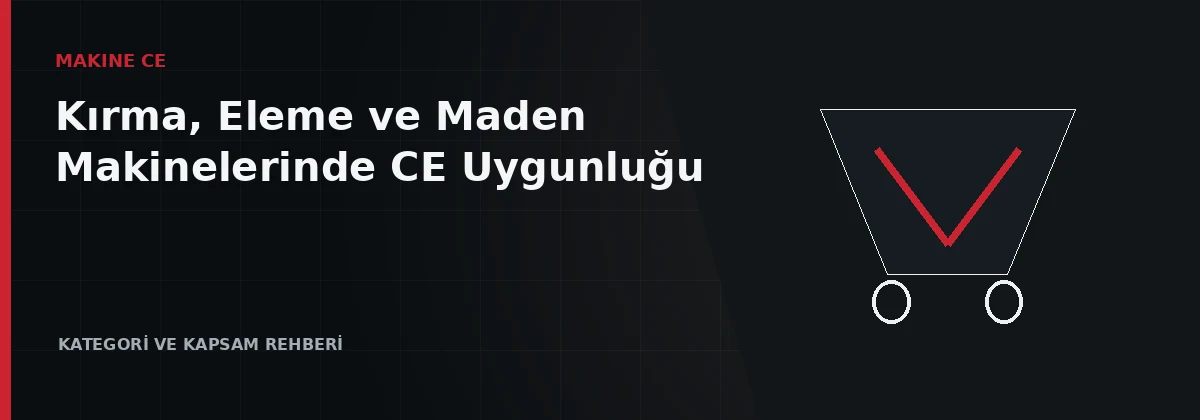 Kırıcı, elek ve değirmenlerden oluşan maden işleme tesisinde CE güvenlik düzeni