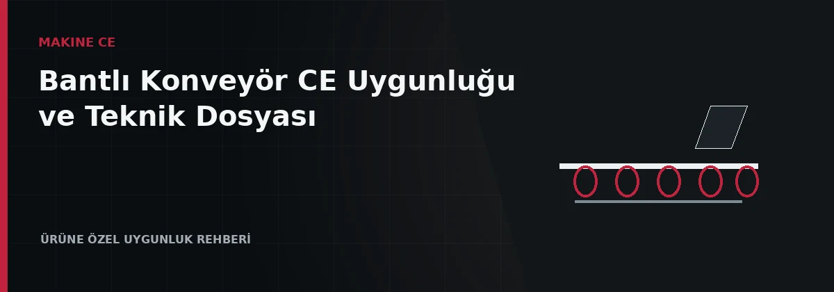 Tambur korumaları ve ipli acil durdurması bulunan bantlı konveyör