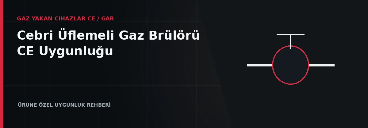 Gaz treni bulunan cebri üflemeli gaz brülörü