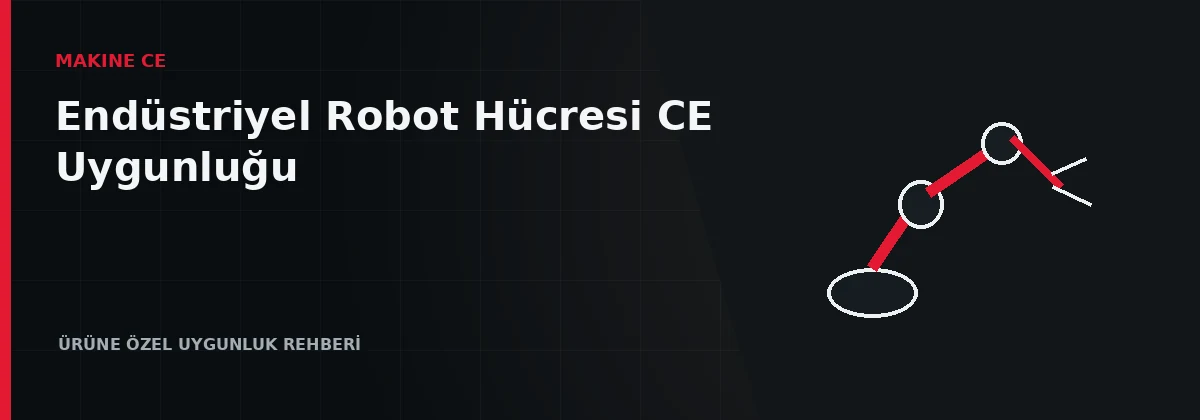Çit, kilitli kapı ve alan tarayıcıyla korunan endüstriyel robot hücresi